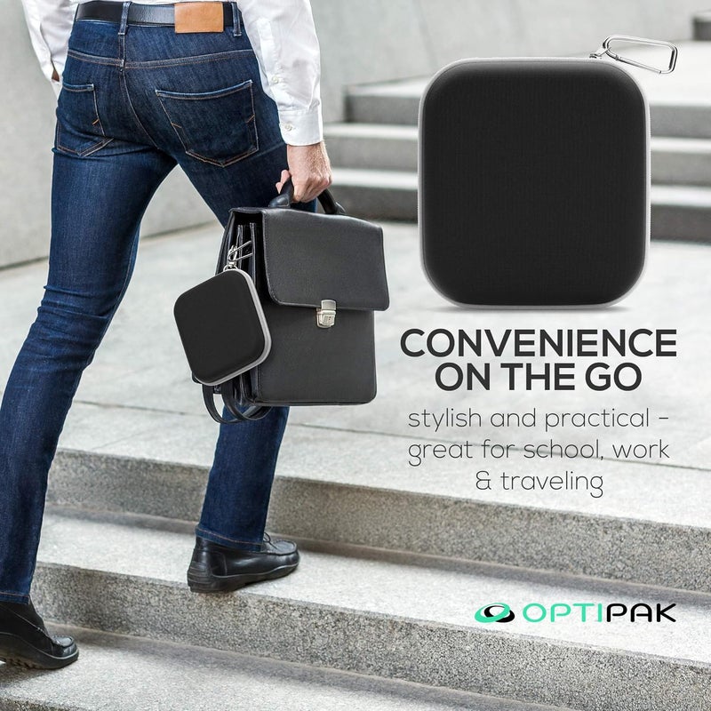 حقيبة محفظة متعددة الأغراض من OPTIPAK | حقيبة مكياج من النيوبرين مع حقيبة بسحاب وسلسلة مفاتيح بحلقة تسلق | حقيبة مستحضرات التجميل المحمولة للسفر للنساء حقيبة مكياج للسفر (عبوة من قطعة واحدة) - Image 3